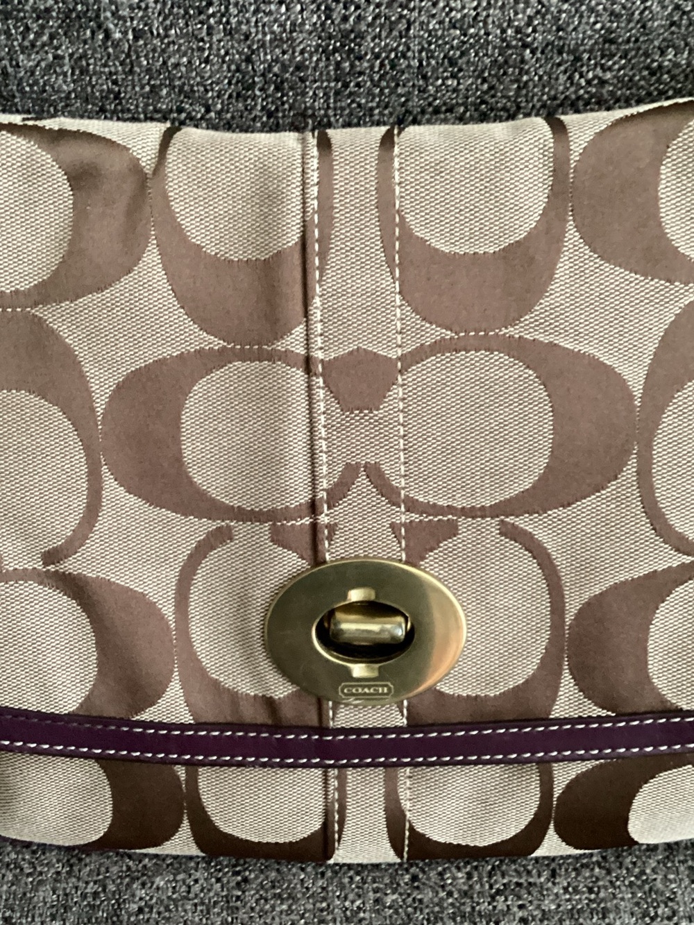 Coach 11257 Flap Ergo Shoulder bag Signature Monogram Canvas - Picture 14 of 16